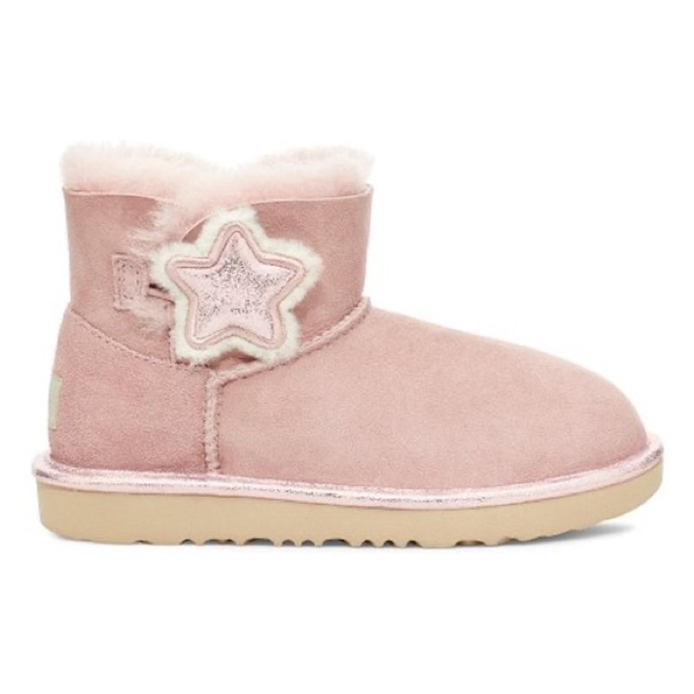 UGG® | Pink Crystal Mini Bailey Button II Star Boot - Kids